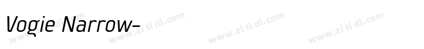 Vogie Narrow字体转换